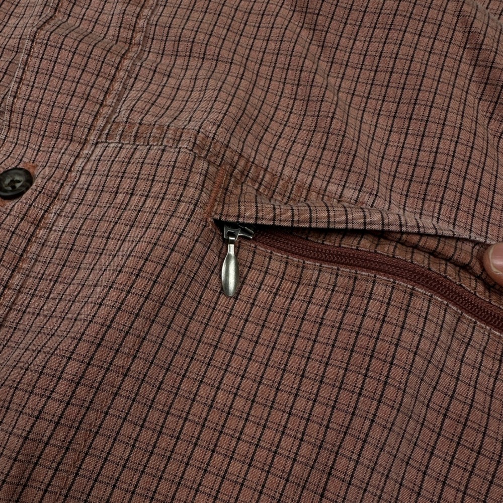 Cabelas Mens 2XL Long Sleeve Button Down Shirt Grid Hiking Gorpcore Utility - Picture 5 of 10